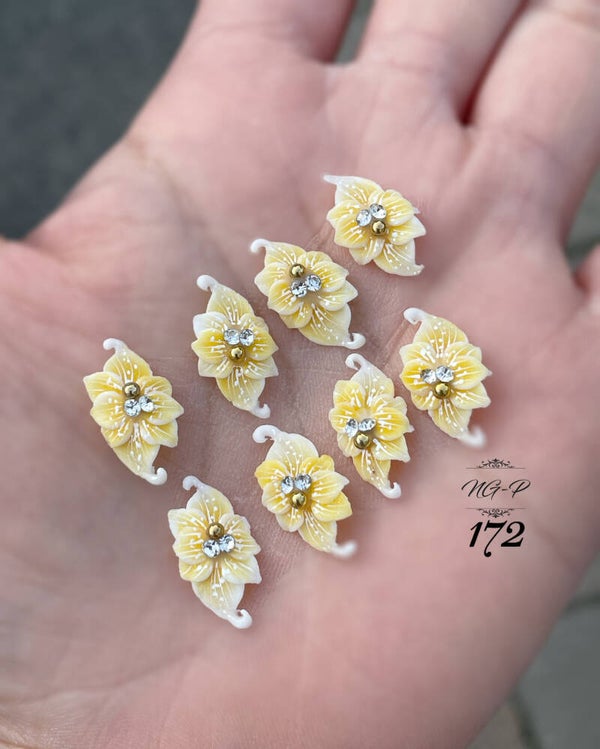 3D acryl handgemaakt bloemen 172 - per stuk