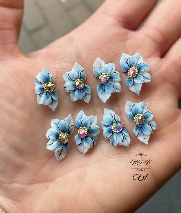 3D acryl handgemaakt bloemen 061 - per stuk
