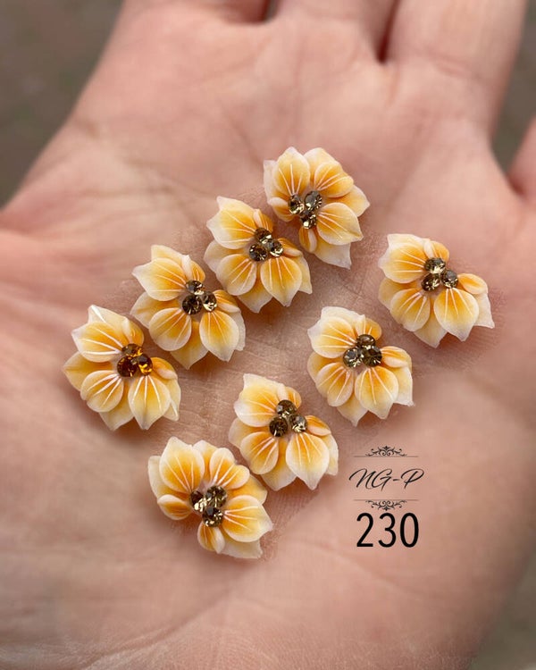 3d acryl handgemaakt bloemen 230 - per stuk
