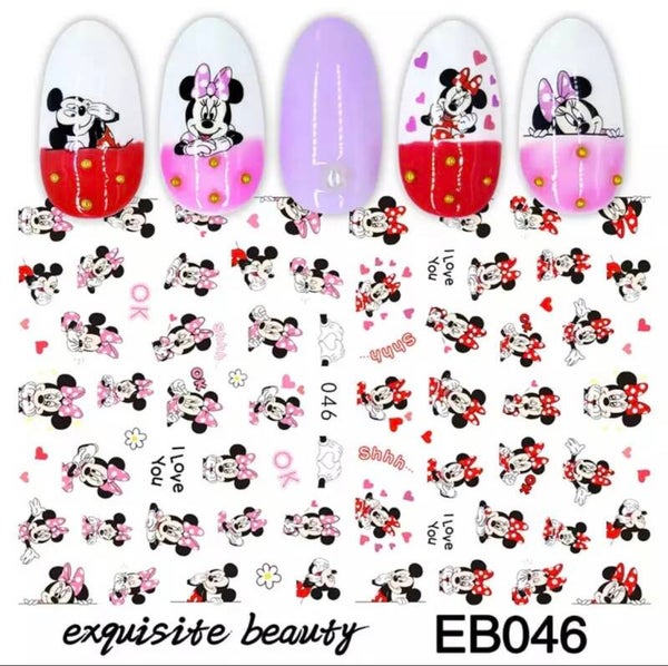 Nailart stickers Mickey Mini mouse 02