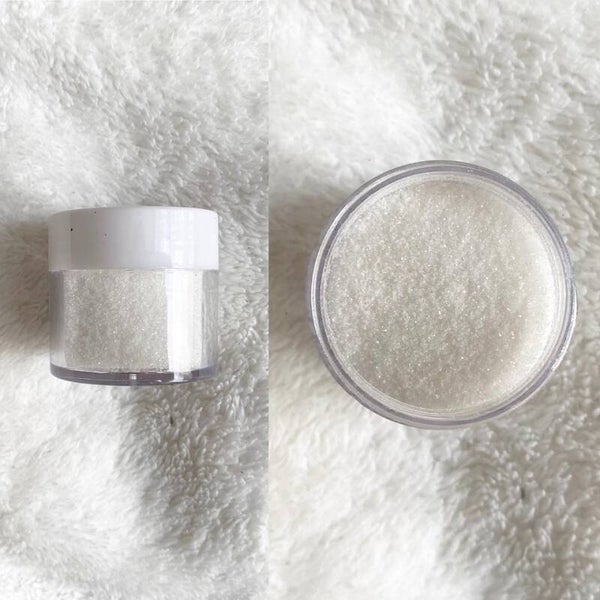 Nailart glitters 001 transparant  wit 0,1mm