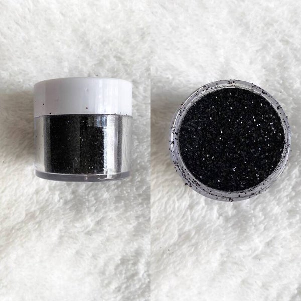 Nailart glitters 003 puur zwart 0,1mm