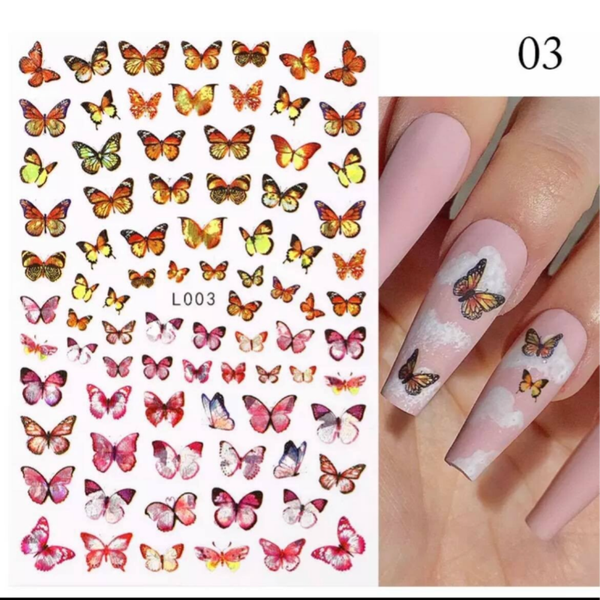 Nailart stickers vlinders 014