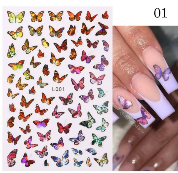 Nailart stickers vlinders 001