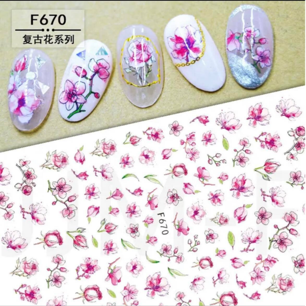Nailart stickers bloemen 025