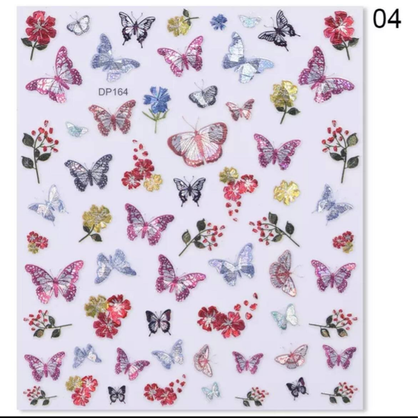 Nailart stickers vlinders 019
