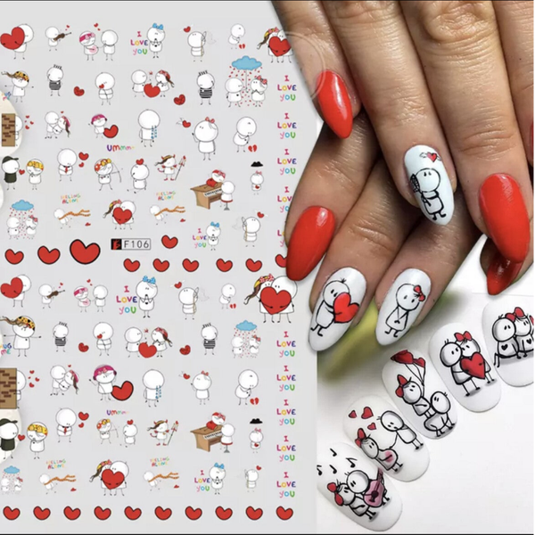 Nailart stickers love 001