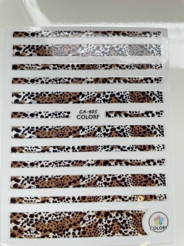 Nailart stickers strepen panter 001