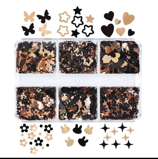 Nailart box mix 6 vakjes 004