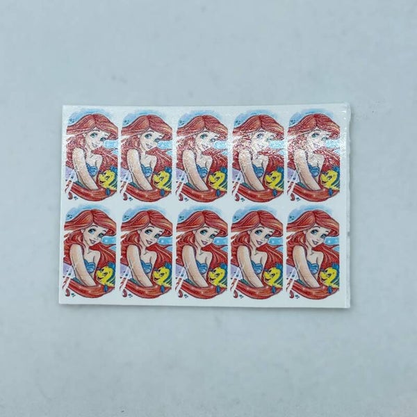 Nailart water decal stickers Ariel zeemeermin 001