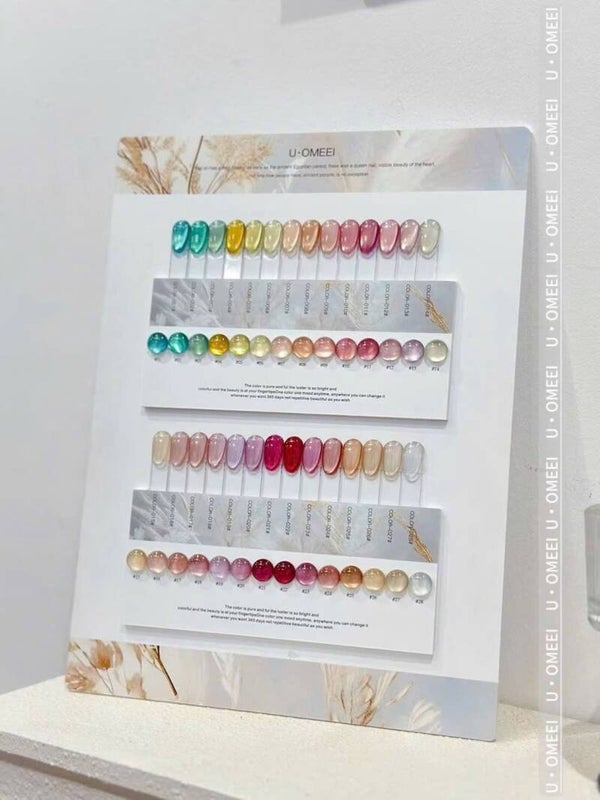 U-OMEI cateye gellak set 28 kleuren
