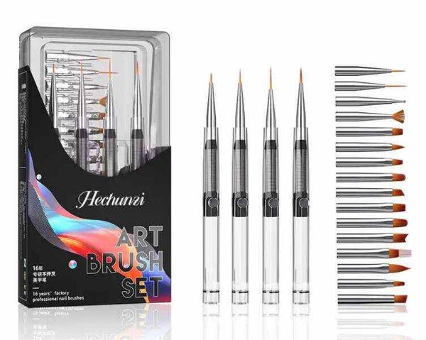 Nailart brush set 20 ( vervangbaar opzet penselen )