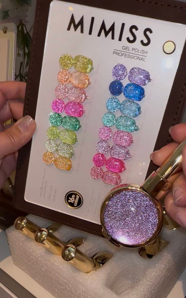 MIMISS NAIL neon glitter gel collectie 16 kleuren (VOORRAAD BEPERKT)
