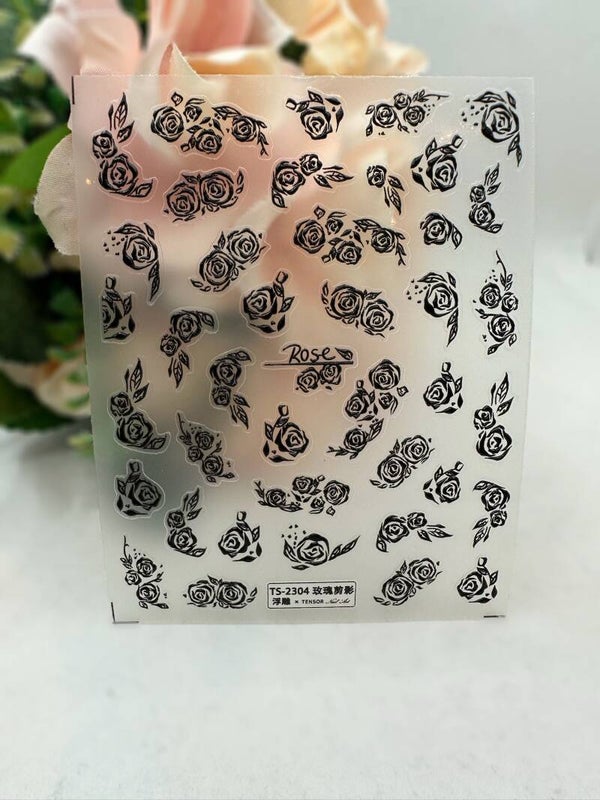 Nailart stickers rozen 005
