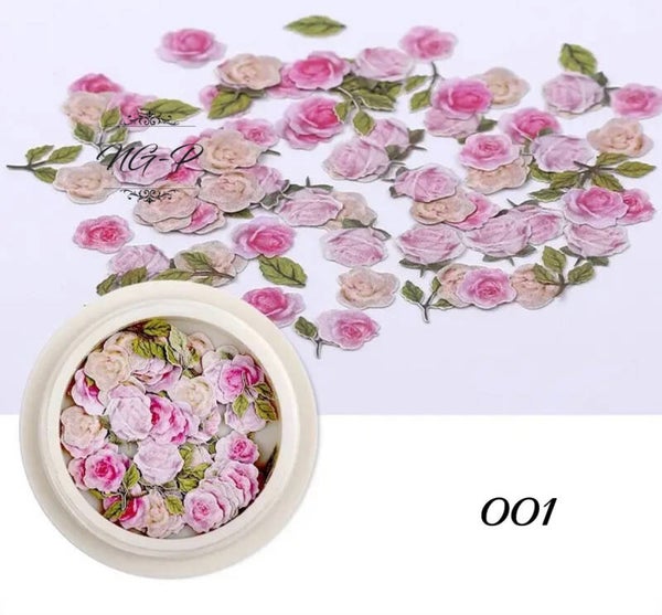 Nailart bloemen Ultra dun 001