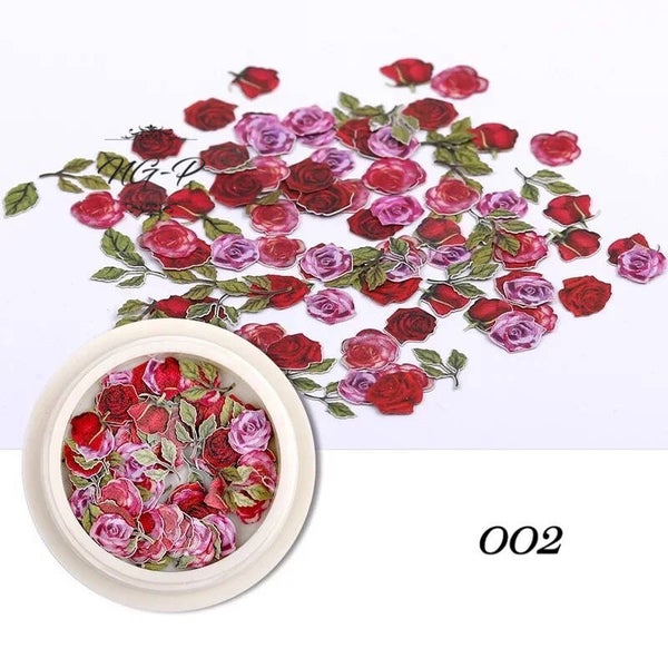 Nailart bloemen Ultra dun 002