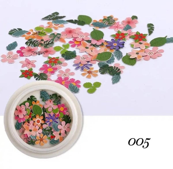 Nailart bloemen Ultra dun 005