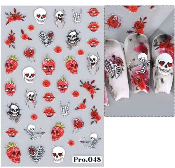 Halloween nailart stickers 007