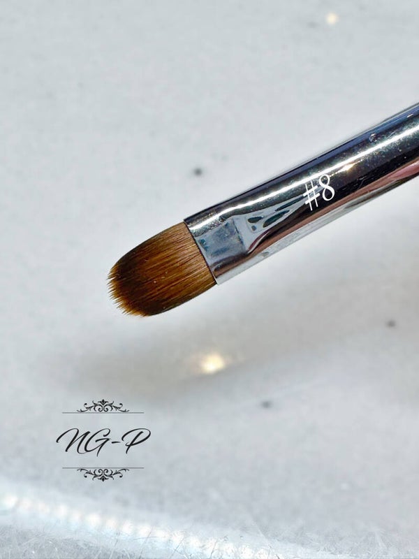 NG-P professionele POLYGEL penseel nr 8 (meer geschikt voor lange nagels)