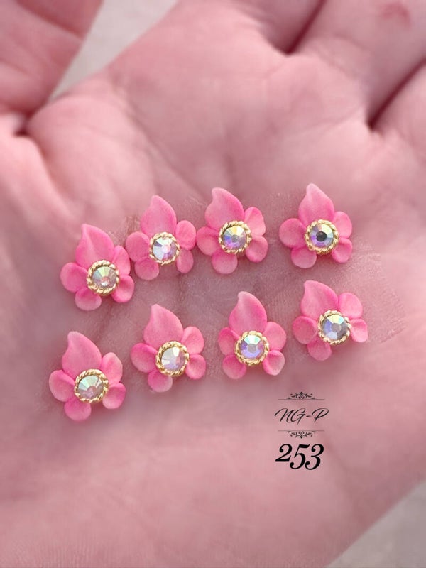 3d acryl handgemaakt bloemen 253 - per stuk