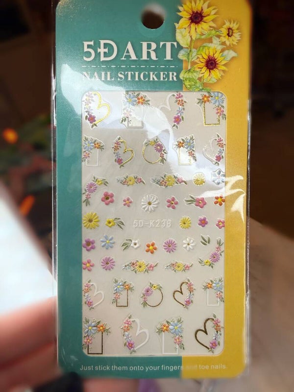 Nailart stickers bloemen 047