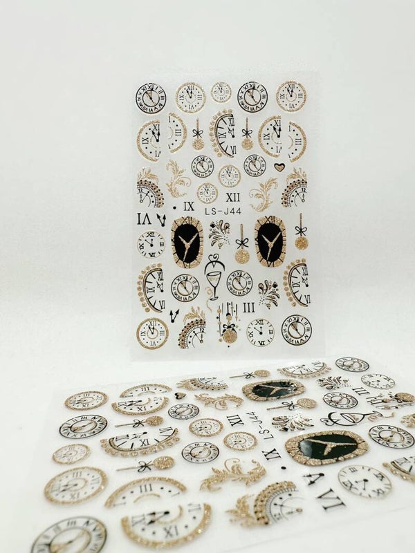Nailart stickers Clock