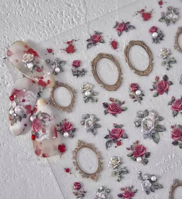 Nailart stickers rozen 010