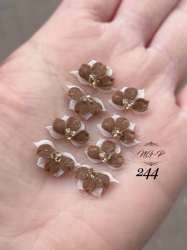 3d acryl handgemaakt bloemen 244 - per stuk