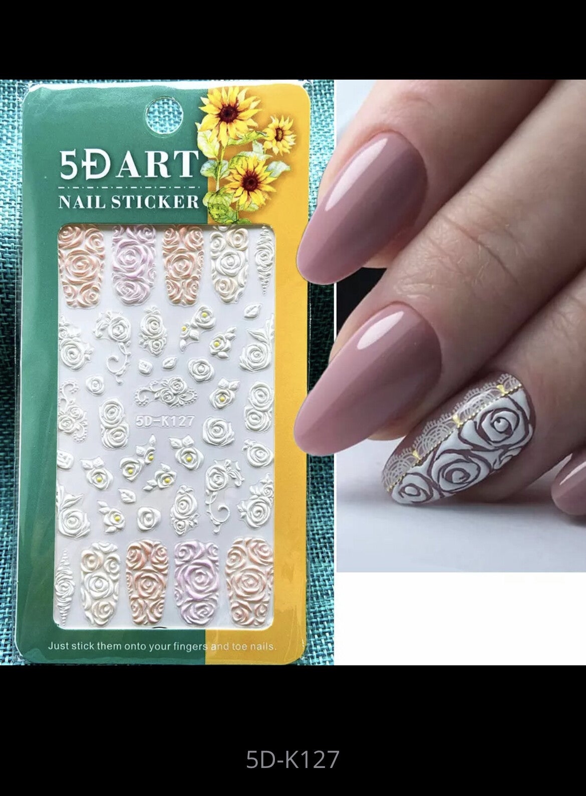 Nailart stickers rozen 007