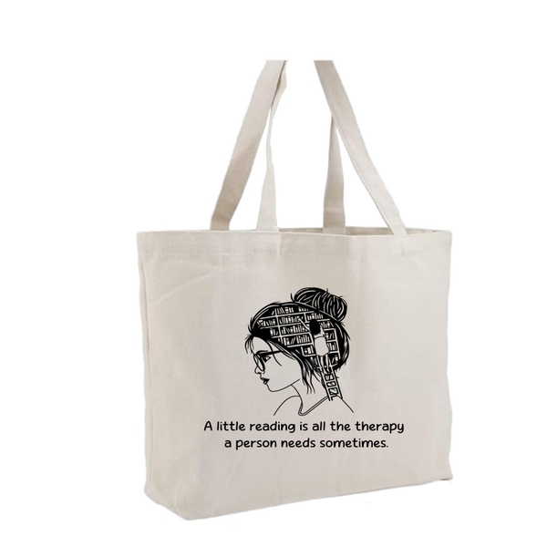 Library canvas tote