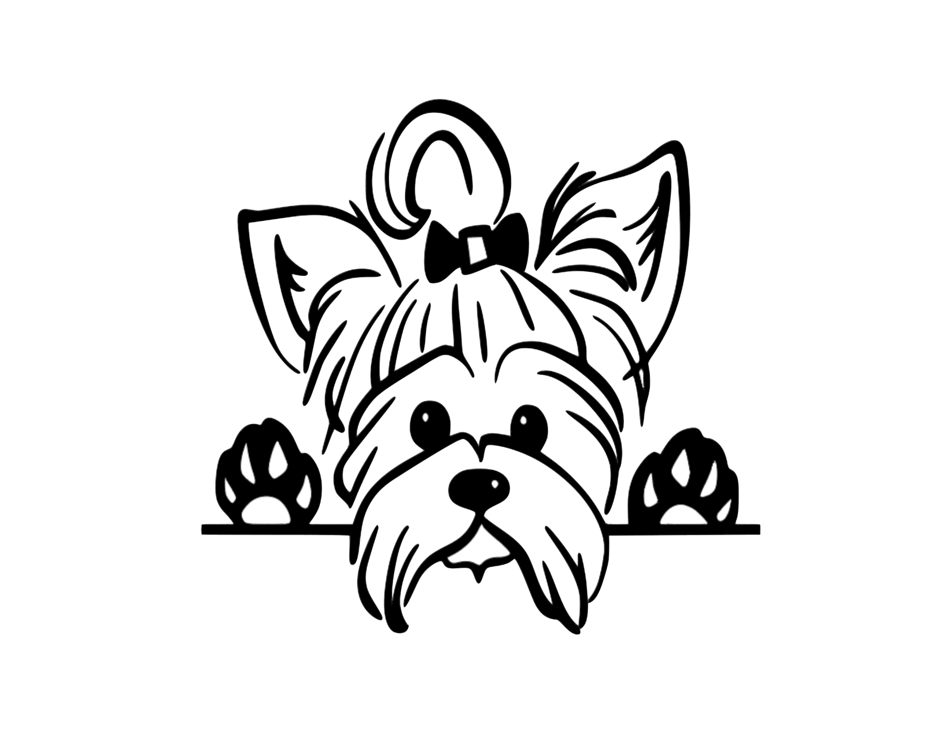 Yorkie decal