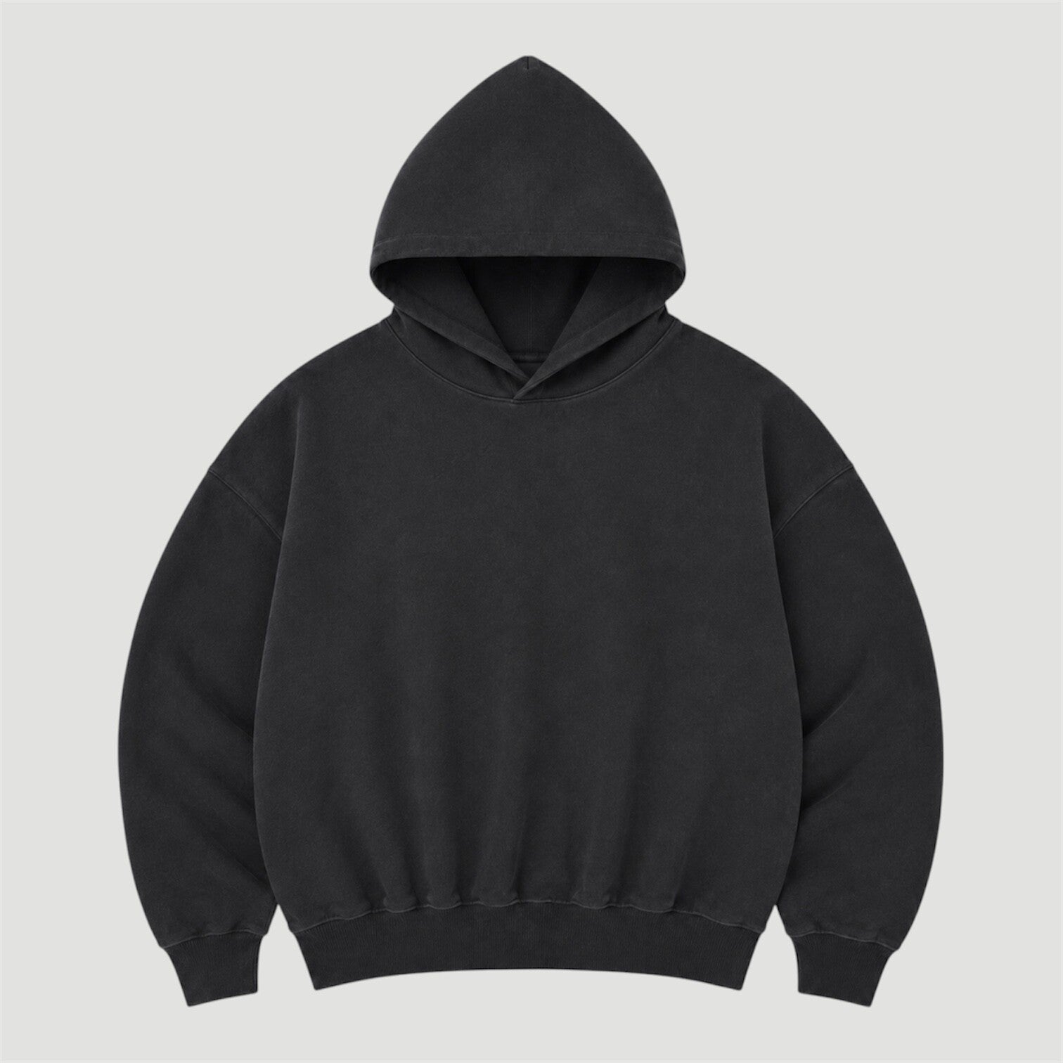 Hoodie Washed Black