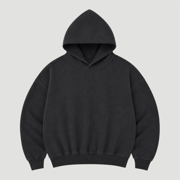 Hoodie Washed Black
