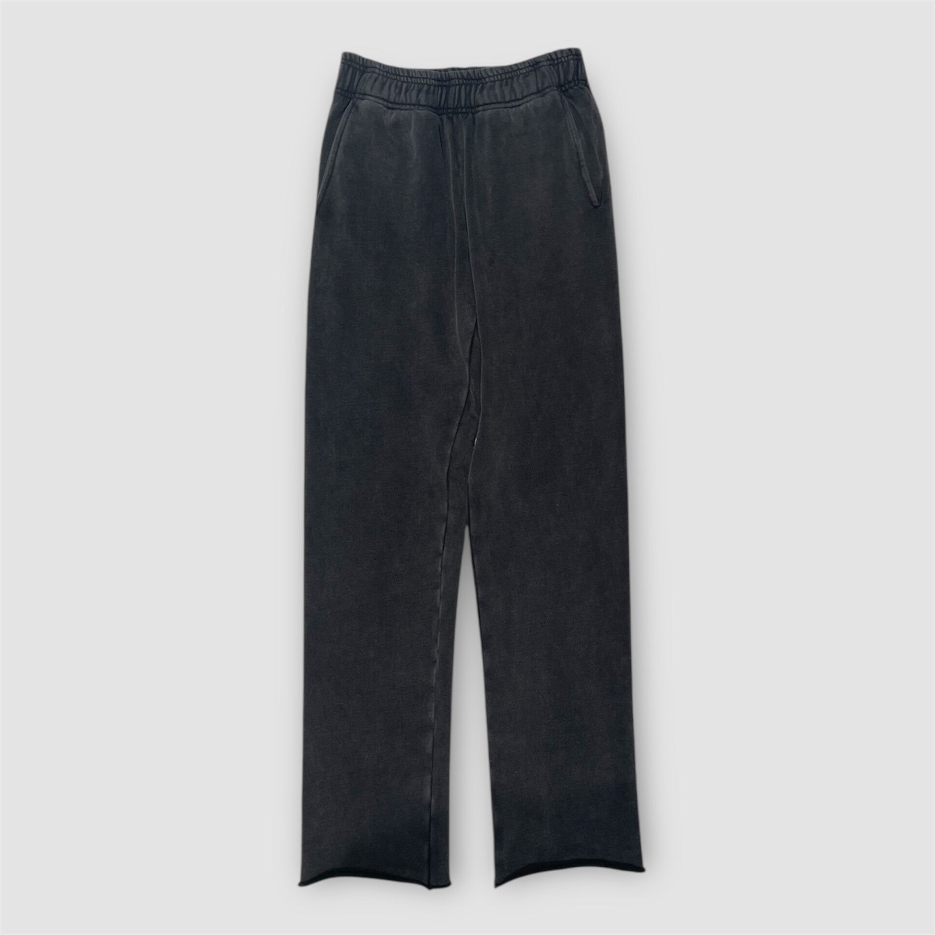 Straight Joggers Washed Black