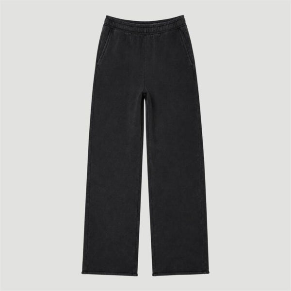 Straight Joggers Washed Black