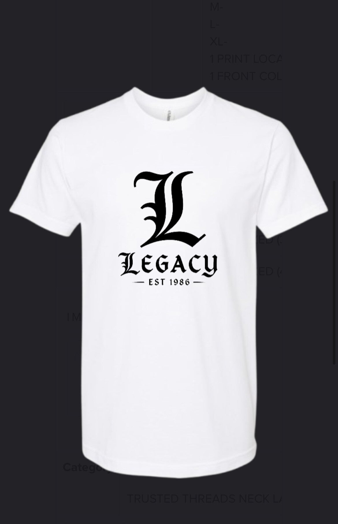 Legacy Est. 1986 Logo Tee