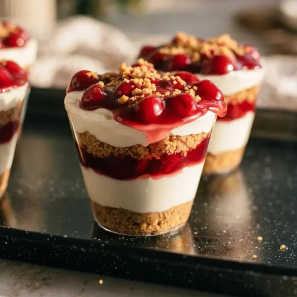Cherry Cheesecake cup