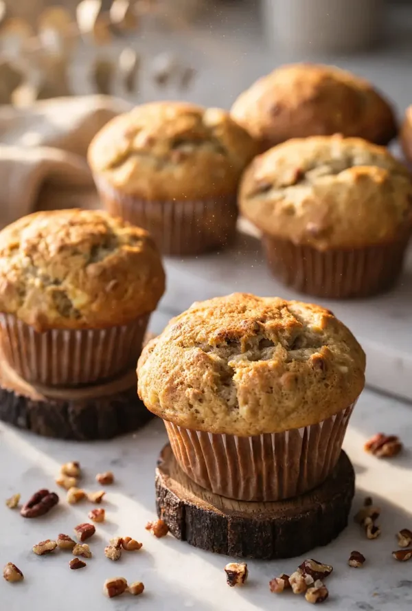 Banana nut muffin