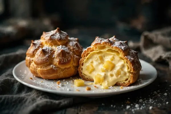 Tropical Pineapple Creampuffs