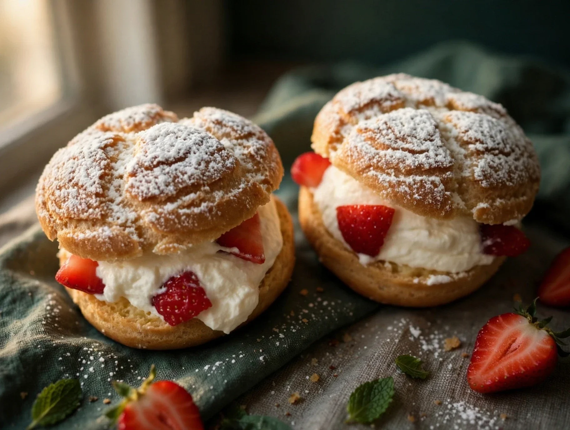 Strawberry creampuff