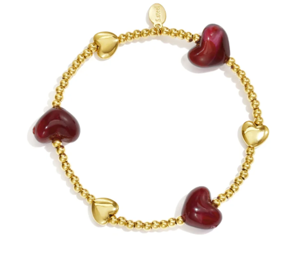 Cherry Hearts Bracelet.