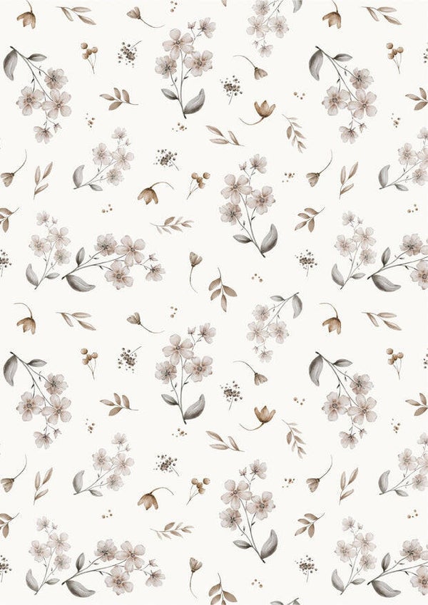 Broekje floral beige