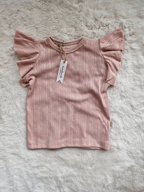 Fluttersleeve Pointoille licht roze 80