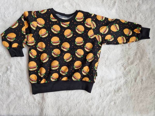 Vintage sweater 86 hamburgers
