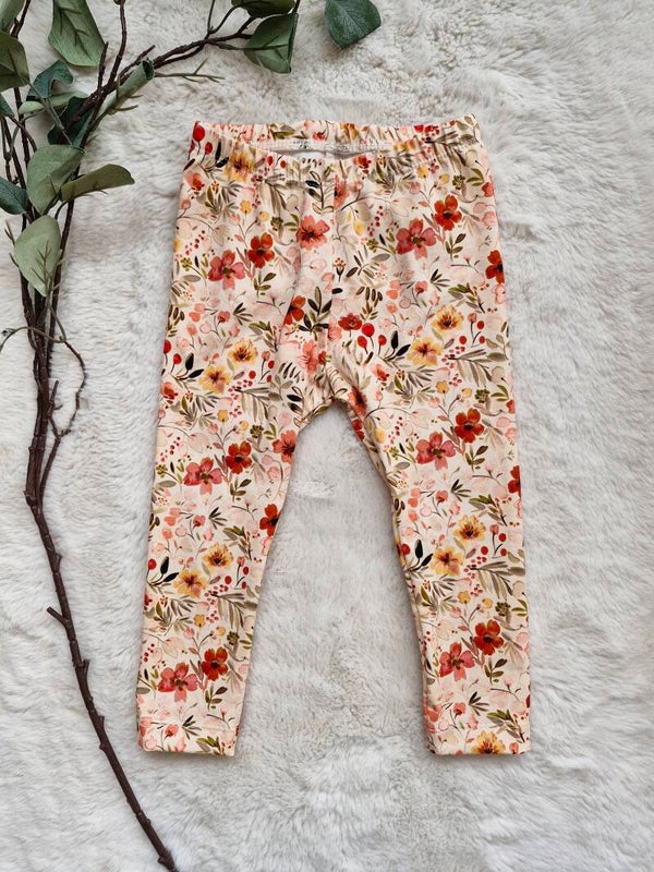 Legging 86 red floral