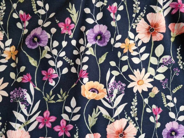 Flower field by night