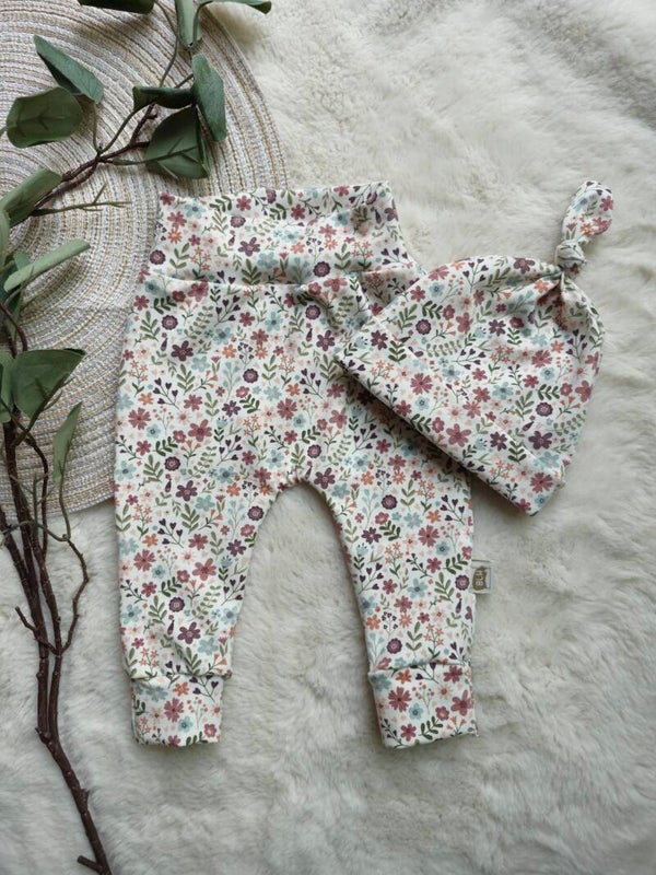 Babyset summer flowers mauve