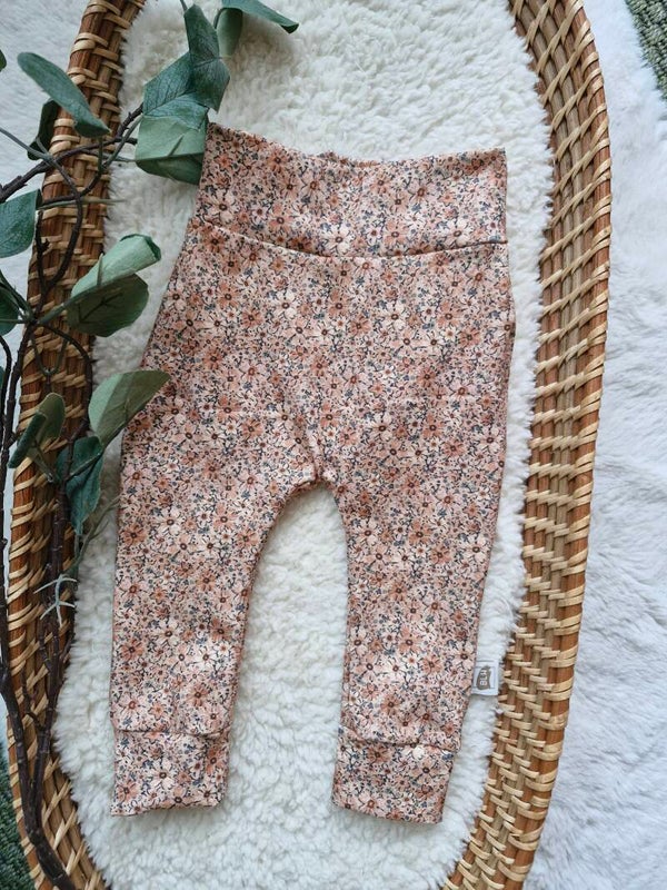 Broekje winter bloemen cacao