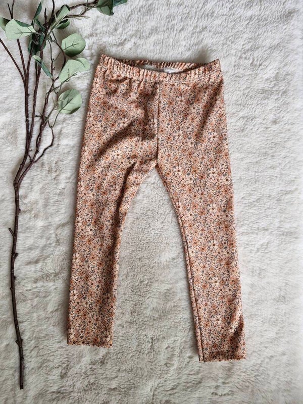 Legging 98 winterbloem cacao