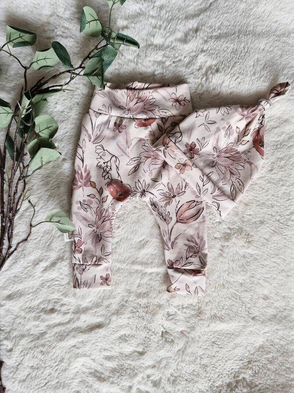Babysetje blumen rosa